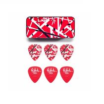 Caixa 6 Palhetas Maxgrip 0.60mm Eddie Van Halen Vermelha - Dunlop