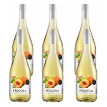 Caixa 6 Sucos De Pessego Com Vinho Branco Suave Pérgola 750ml