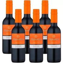 Caixa 6 Vinho Mini Tinto Suave Mioranza Garrafa 365ml