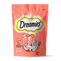 Caixa 6un. Petisco Dreamies Salmão Para Gatos Adultos 80g