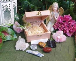 Caixa 7 Pedras de Cristal - Proteção