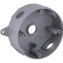 Caixa à prova de intempéries TayMac RB550S redonda 5 x 1/2 pol. cinza Caixa à prova de intempéries TayMac RB550S redonda 5 x 1/2 pol. cinza