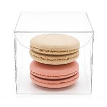 Caixa Acetato 2 Macarons 5x5x5 Cm 100 Un Caixa Acetato 2 Macarons 5x5x5 Cm 100 Un