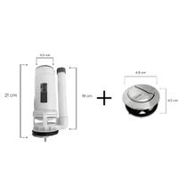 Caixa Acoplada Universal Completa para Mono Bloco 21cm botão 4cm 7cm Caixa Acoplada Universal Completa para Mono Bloco 21cm botão 4cm 7cm
