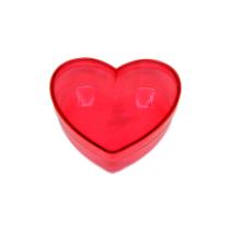 Caixa Acrílica Coração G - Vermelha - 14cm x 14cm x 4,5cm - 01 unidade - Rizzo