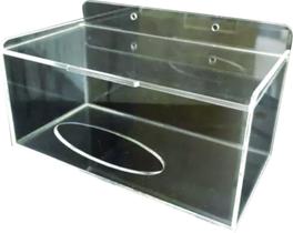 Caixa Acrílica De Parede Para Toucas Ou Luvas Descartáveis Caixa Acrílica De Parede Para Toucas Ou Luvas Descartáveis