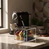 Caixa Acrílica Organizador De Cápsulas Café Delta Q