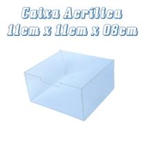 Caixa Acrilica Organizadora Transparente com Tampa 11x11x08 - Super 3D