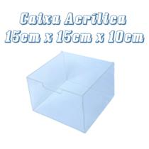 Caixa Acrilica Organizadora Transparente com Tampa 15x15x10 - Super 3D Caixa Acrilica Organizadora Transparente com Tampa 15x15x10 - Super 3D
