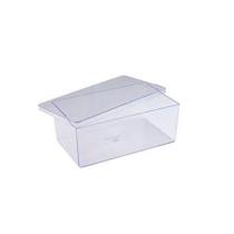 Caixa Acrílica para Cake Box Retangular - Cristal - 1,5L - 1 unidade - BlueStar - Rizzo