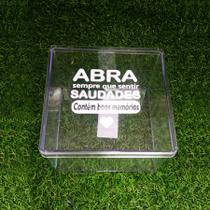 Caixa Acrílica Personalizada Boas Memórias - 14x14cm - 1 unidade - Rizzo Caixa Acrílica Personalizada Boas Memórias - 14x14cm - 1 unidade - Rizzo