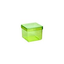 Caixa acrílica translúcida 5x5 verde 10un