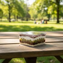 Caixa Acrílico Quadrada 2L Bolo Sobremesa Cake Box