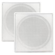 Caixa Acustica 110W Embutir Som Ambiente Arandela Quadrada