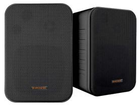 Caixa Acústica Ambiente Hayonik MSB60N Preta (Par)