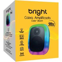 Caixa acustica color bom 120w bluetooth/led - BRIGHT Caixa acustica color bom 120w bluetooth/led - BRIGHT