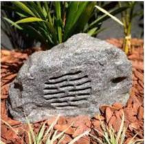 Caixa Acústica Externa Pedra Jardim Rock Speaker Fsaudio Pd8 Cinza-claro