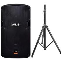 Caixa Acústica Wls S12 Ativa Bluetooth + Pedestal 1,80M