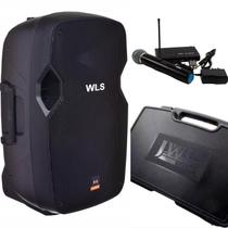 Caixa Acústica Wls S12 Ativa Bt + 1 Microfone Sem Fio Jwl