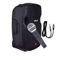 Caixa Acústica Wls S12 Ativa Com Bluetooth + Microfone C/Fio Caixa Acústica Wls S12 Ativa Com Bluetooth + Microfone C/Fio