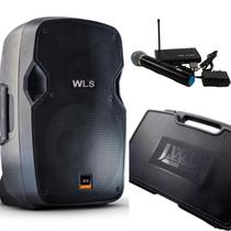 Caixa Acústica WLS S15 Ativa Bluetooth + Microfone s/fio JWL Caixa Acústica WLS S15 Ativa Bluetooth + Microfone s/fio JWL