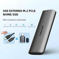 Caixa Adaptadora Lemorele SD1L M.2 NVMe SSD - Alta Velocidade 10Gbps PCIe USB 3.1 Gen2 Tipo C