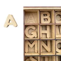 Caixa Alfabeto Divertido em MDF Cru Caixa Alfabeto Divertido em MDF Cru