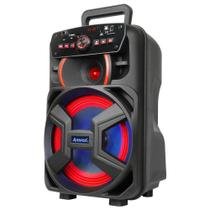 Caixa Amplificada Amvox Recarregável Bluetooth USB MicroSD Auxiliar Bivolt 200W ACA 221 GIGANTE II