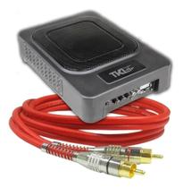 Caixa Amplificada Ativa Bomber TKL 9 250 Watts RMS + Cabo RCA 1 Metro Blindado Série 400