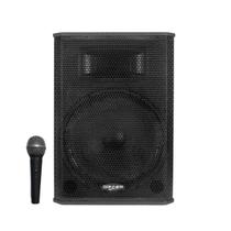 Caixa Amplificada Ativa Saga 15 300w Microfone Dr3100 POTENTE FESTA BAR SHOW MICROFONE Evento Sonorização - LL AUDIO