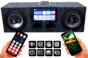 Caixa Amplificada Bluetooth Ativa 6 Bravox + Multimidia Mp5