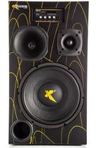 Caixa amplificada bob sub 12 500w rms bluetooth usb mic p10