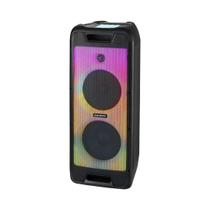 Caixa Amplificada de Som Portátil Bluetooth Gradiente Full Led GCL105 500w Bivolt Rádio FM