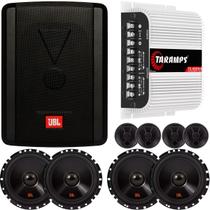 Caixa Amplificada Jbl Sw68a-ms + Módulo Taramps 2 Vias