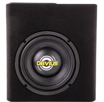 Caixa Amplificada Mini Slim Subwoofer 8 Pol Obvius Som Carro