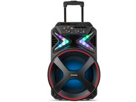 Caixa Amplificada Mondial CM-400 400W Bluetooth USB Rádio FM