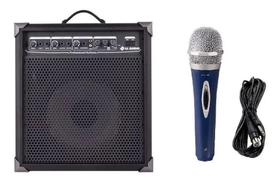 Caixa Amplificada Multiuso Lx100 C/ Microfone