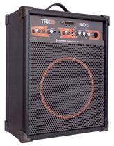 Caixa Amplificada Profissional LL Áudio TRX10 60Wrms Bluetooth, Radio, Cubo, Guitarra, Violão, Mic, Igreja