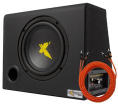 Caixa Amplificada Subwoofer 8 Polegadas Exclusive + Cabo Rca