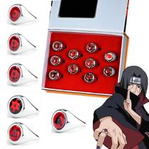 Caixa anel naruto akatsuki cosplay itachi deidara pain ajustavel 10un