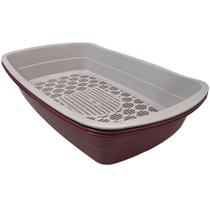 Caixa Areia Banheiro Small Higiênico Sanitário Gato Peneira 2 Bandejas Pequeno Plástico Mec Pet Caixa Areia Banheiro Small Higiênico Sanitário Gato Peneira 2 Bandejas Pequeno Plástico Mec Pet