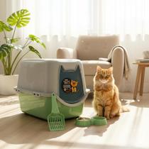 Caixa Areia Fechada Banheiro Toalete Sanitário Gato Antiodor Durapets