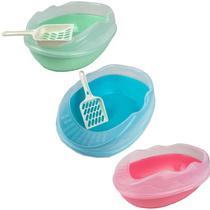 Caixa Areia Tipo Furba Para Gatos semi-fechado Transparente