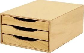 Caixa Arquivo 3 Gav 36x27x15 Pinus Luxo Souza & Cia