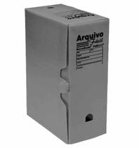 Caixa Arquivo Morto Ofício Polionda Cor Cinza Organizador Arquivos Documentos Escola Comercio Indústria