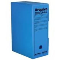 Caixa Arquivo morto polionda novaonda fácil polibras kit 10 unidade azul