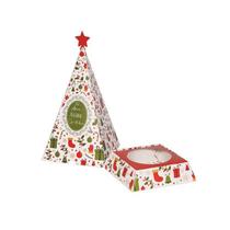 Caixa Arvore Panetone Magia de Natal 03 Unidades Decora Doces Rizzo Tamanho:500g