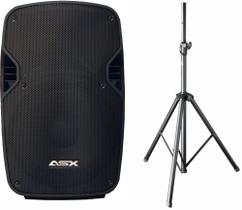 Caixa Ativa 15 Polegadas Profissional 500w Asx S1500 + Tripé