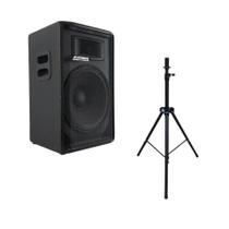 Caixa Ativa Datrel 15 500Wrms Titanium Bluetooh + Tripés