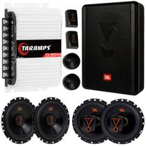 Caixa Ativa JBL SW8AMS 200W com 4 Alto Falantes 6 Pol JBL 62VMS80 6TRMS80 160W e Módulo Amplificador TS400 Caixa Ativa JBL SW8AMS 200W com 4 Alto Falantes 6 Pol JBL 62VMS80 6TRMS80 160W e Módulo Amplificador TS400